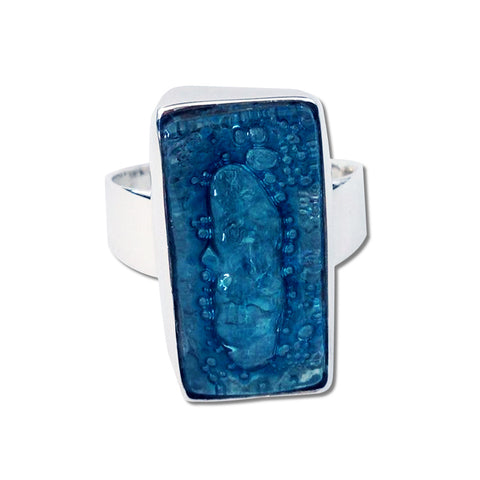 Rectangular Blown Glass Ring