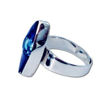 Cocol Blown Glass Ring - Navy