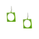 Hoyo Glass Earrings - Green