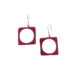 Hoyo Glass Earrings - Red