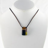 Cobblestones Mini Glass Pendant - Amber