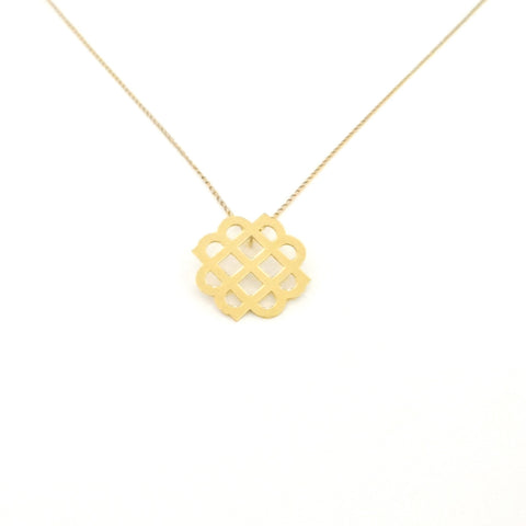 Gold Millie Logo Necklace - Large