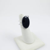 Onyx Curly Ring