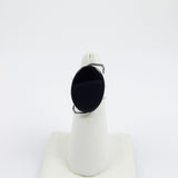 Onyx Curly Ring