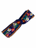 Floral, Embroidered Elastic Headbands