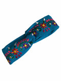 Floral, Embroidered Elastic Headbands