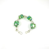Parallel Bracelet -Green Iridescent