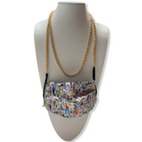 Double Rope Chain Face Mask Necklace / Lanyard