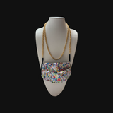 Double Rope Chain Face Mask Necklace / Lanyard
