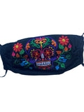 Sugar Skull Embroidered Face Mask.
