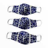Deluxe Hand Embroidered Face Mask - Floral