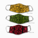 Deluxe Hand Embroidered Face Mask - Floral