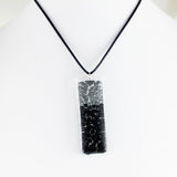 Picado Glass Pendant - Black