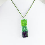 Picado Glass Pendant - Purple