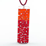 Picado Glass Pendant - Red