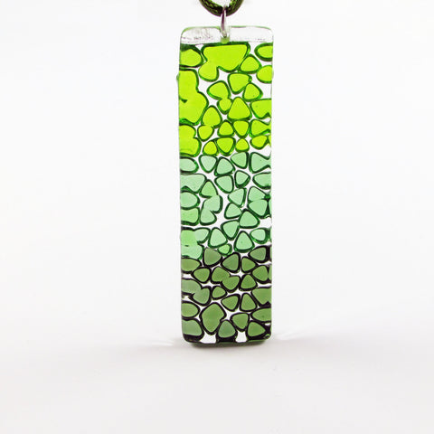 Picado Glass Pendant -Green