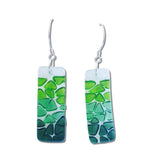 Picado Glass Earrings - Navy