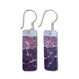 Picado Glass Earrings - Aqua