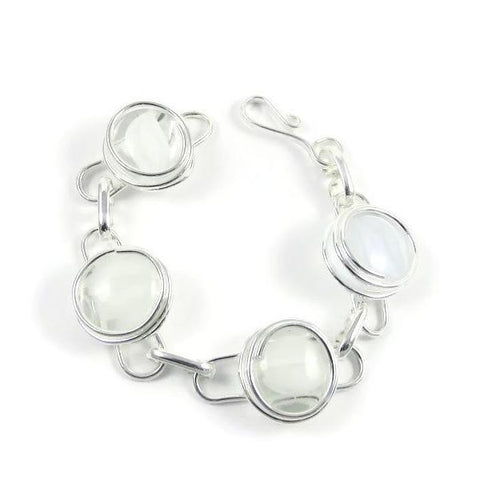 Infinity Bracelet - White Stripe