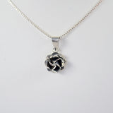 Oxidized Rose Pendant - Small