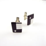 Silver & Rosewood Cufflinks