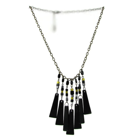 Cascada Triangles Necklace - Black