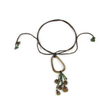 Chaquiras Glass Necklace - Aqua