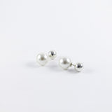 Silver & Pearl Reversible Studs - 2 Options Available
