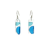 Onda Glass Earrings - White