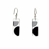 Onda Glass Earrings - Black