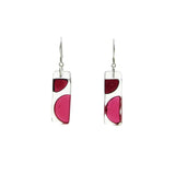 Onda Glass Earrings - Red