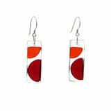 Onda Glass Earrings - Orange