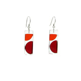 Onda Glass Earrings - Amber
