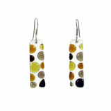 Bubbles Glass Earrings - Red