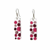 Bubbles Glass Earrings - Cherry