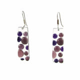 Bubbles Glass Earrings - Red