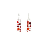 Bubbles Glass Earrings - Amber