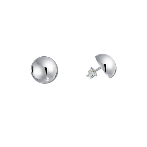 Half Ball Stud Earrings - 12mm