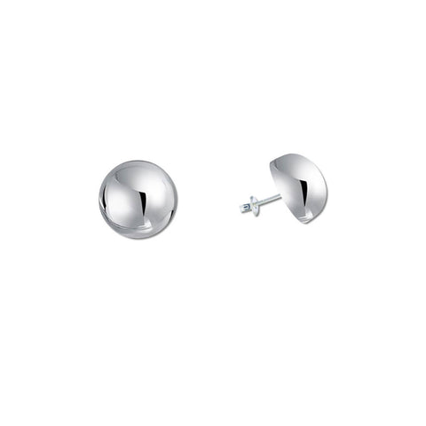 Half Ball Stud Earrings - 16mm