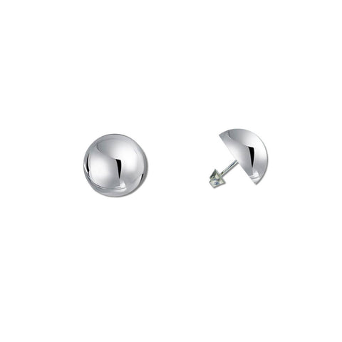 Half Ball Stud Earrings - 18mm