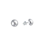 Half Ball Stud Earrings - 7mm