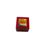 Tea Light Box - Red Seashell