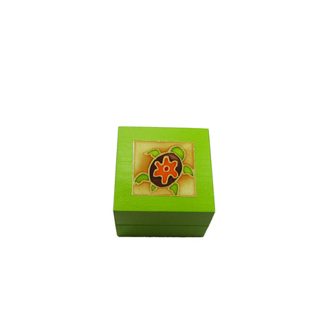 Tea Light Box - Green Turtle