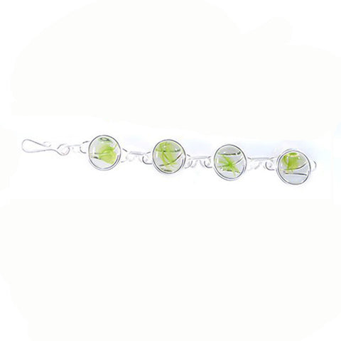 Infinity Bracelet - Green Stripe
