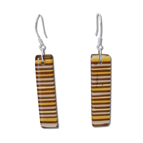 LGAN Glass Earrings - Amber