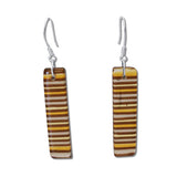 LGAN Glass Earrings - White