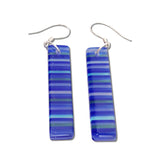 LGAN Glass Earrings - Navy