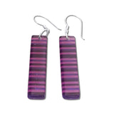 LGAN Glass Earrings - Purple