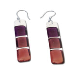 LMOL Glass Earrings - Purple