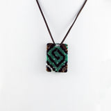 Navajo Glass Pendant - 5 Colors Available